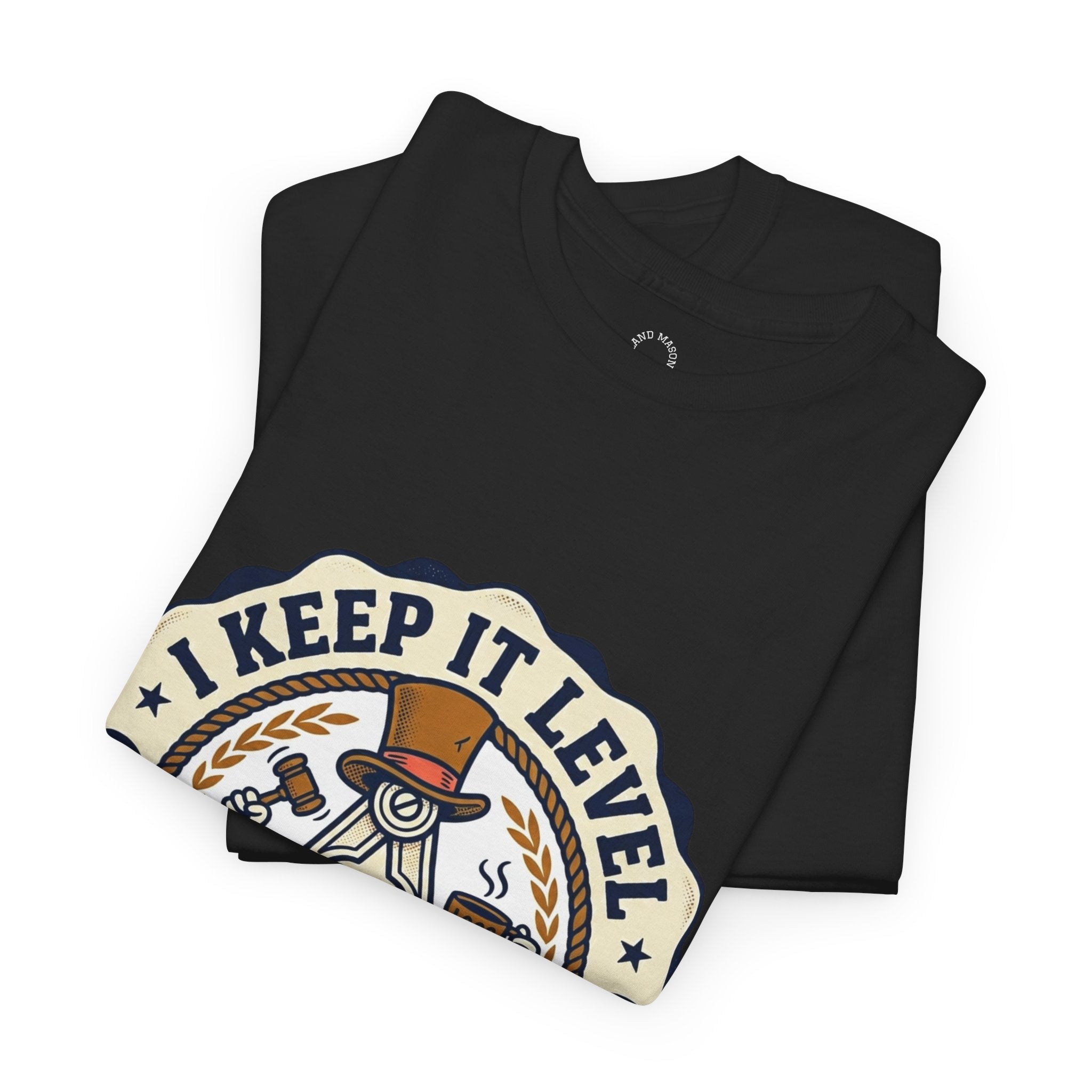 Keep It Level (Mostly) T-Shirt — Funny Pyramid Playing Card Graphic Tee