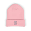 Embroidered Classic Cuffed Beanie — Minimal Freemason Seal