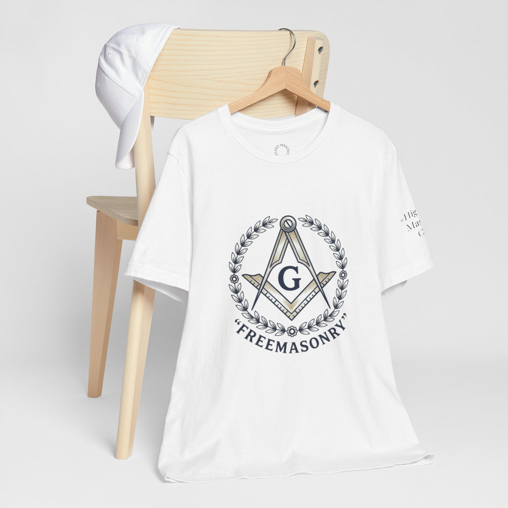 Freemasonry Emblem T-Shirt — Masonic Square & Compass Tee