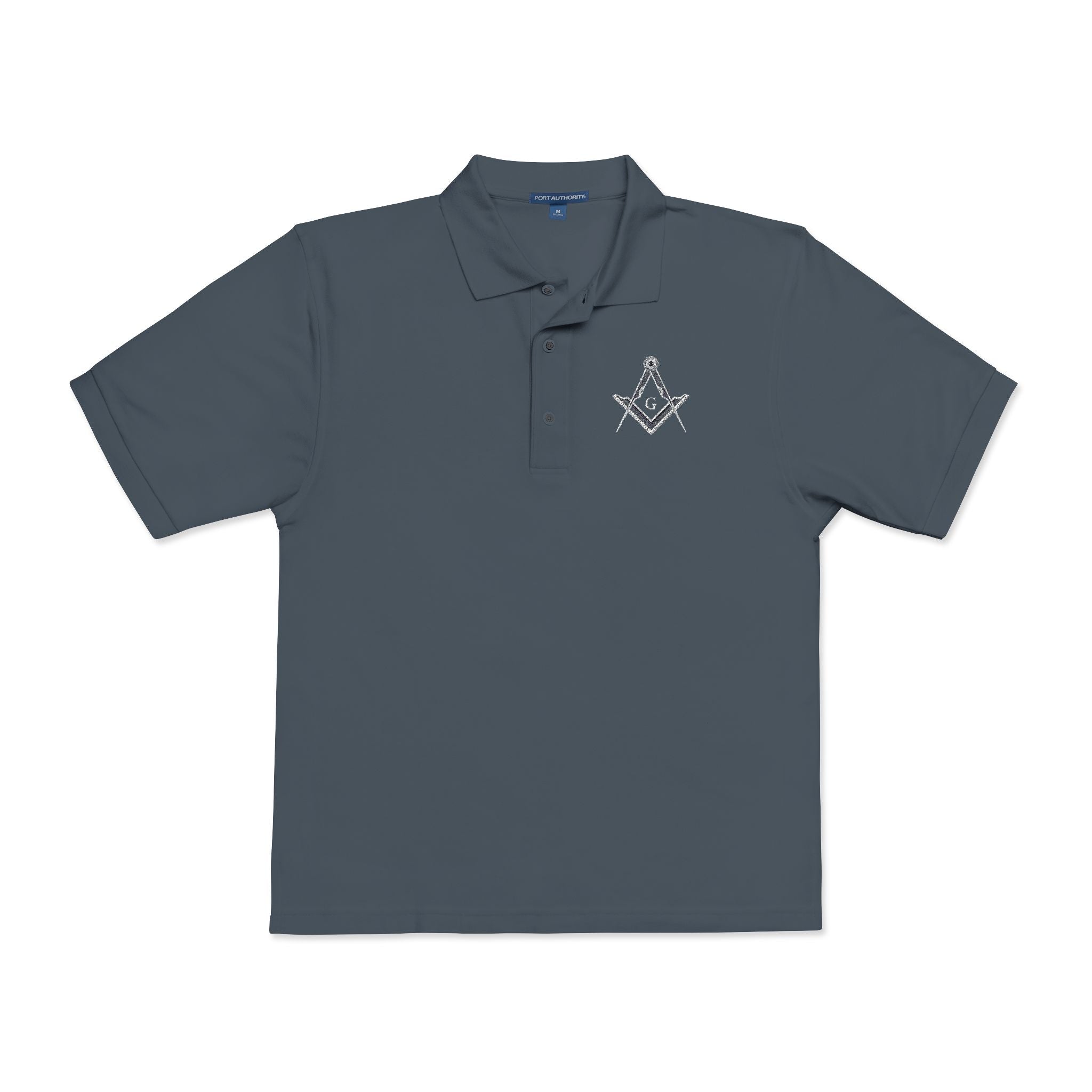 Embroidered Masonic Square & Compass Polo