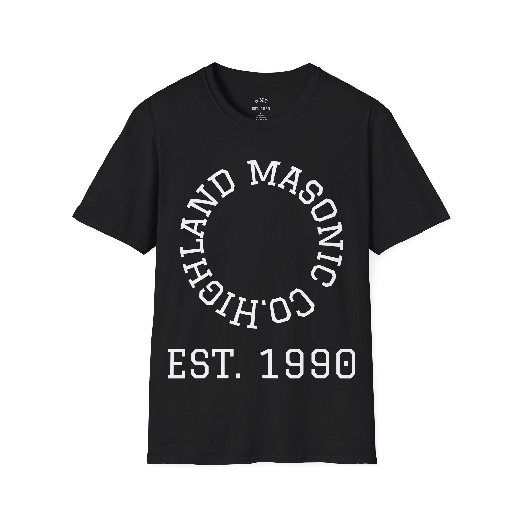 Masonic Club Tee — Highland Masonic Co. EST. 1990 Cotton T-Shirt