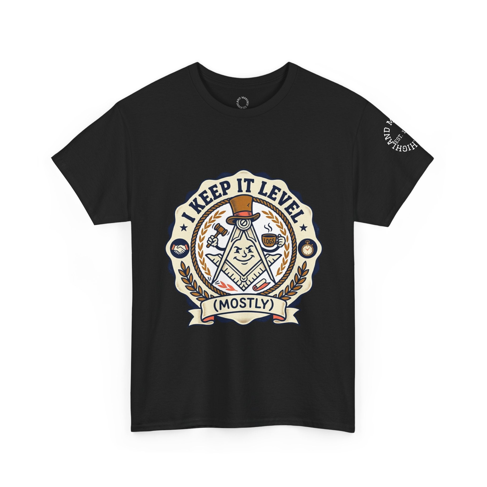 Keep It Level (Mostly) T-Shirt — Funny Pyramid Playing Card Graphic Tee
