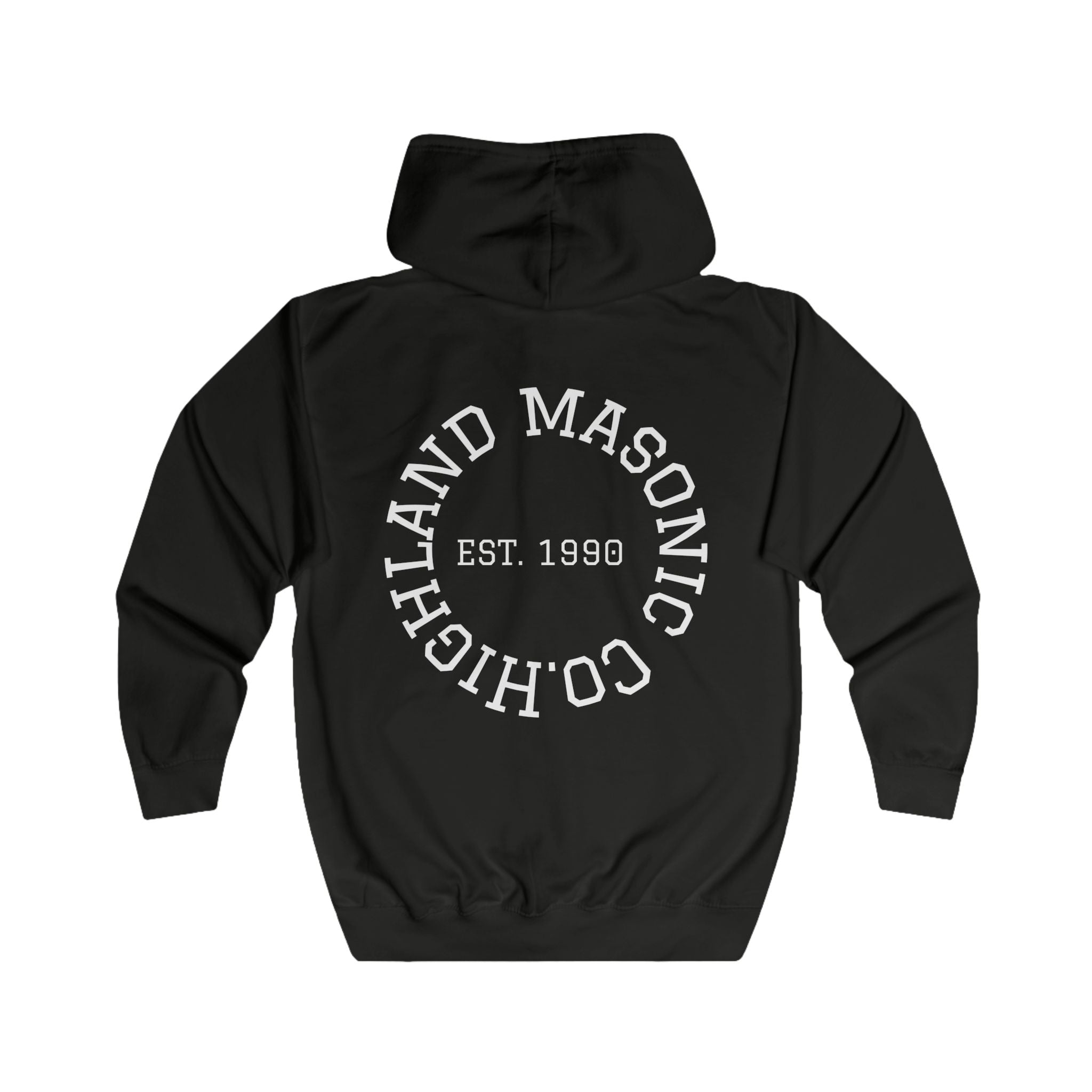 Masonic Zip Hoodie — Highland Masonic Co. EST. 1990