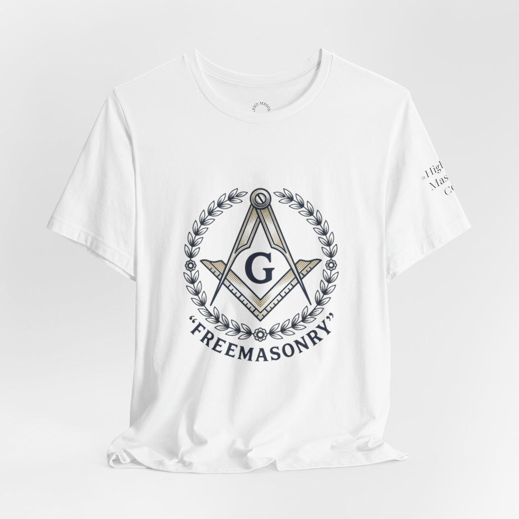 Freemasonry Emblem T-Shirt — Masonic Square & Compass Tee